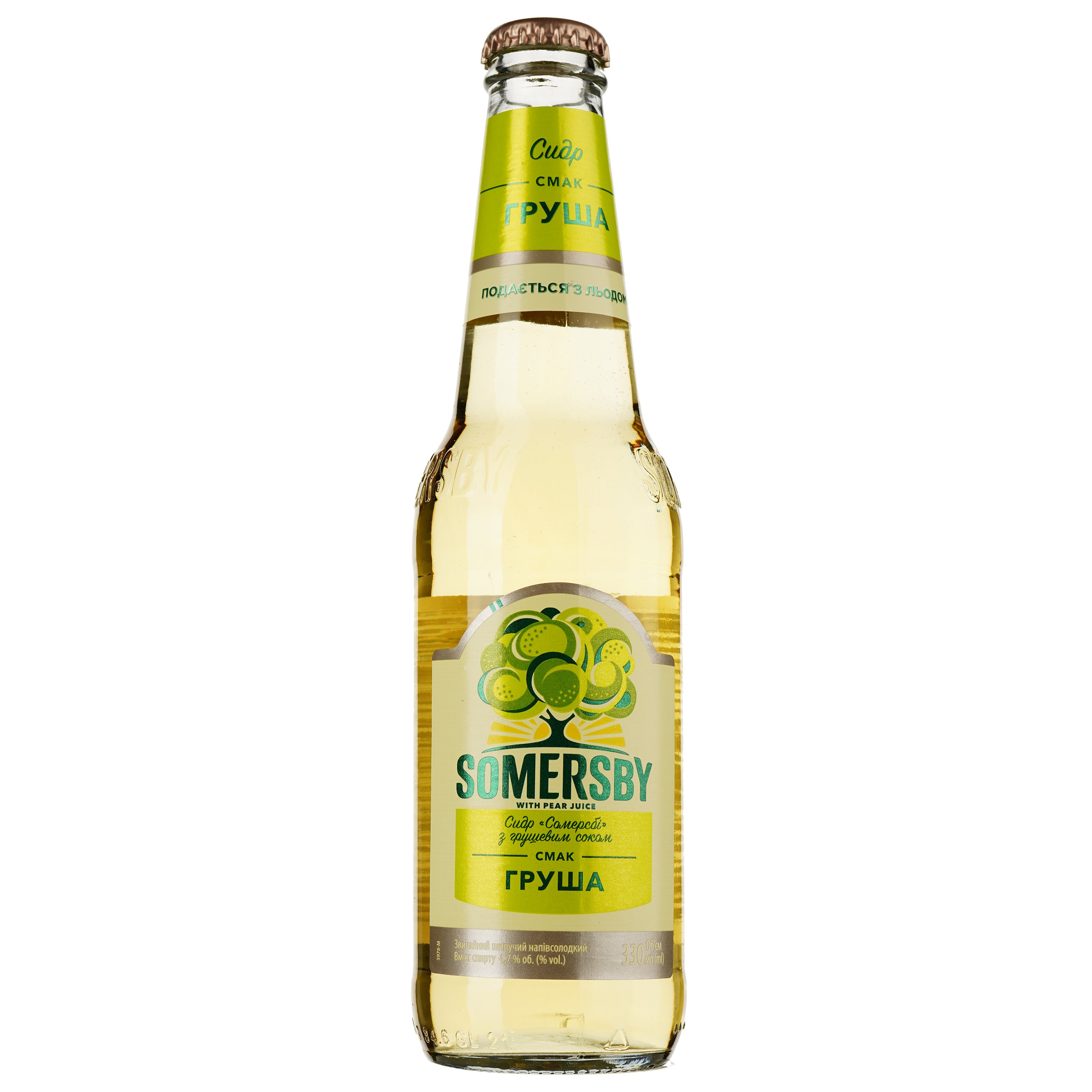 Сидр Somersby Груша, 4,7%, 0,33 л - фото 1