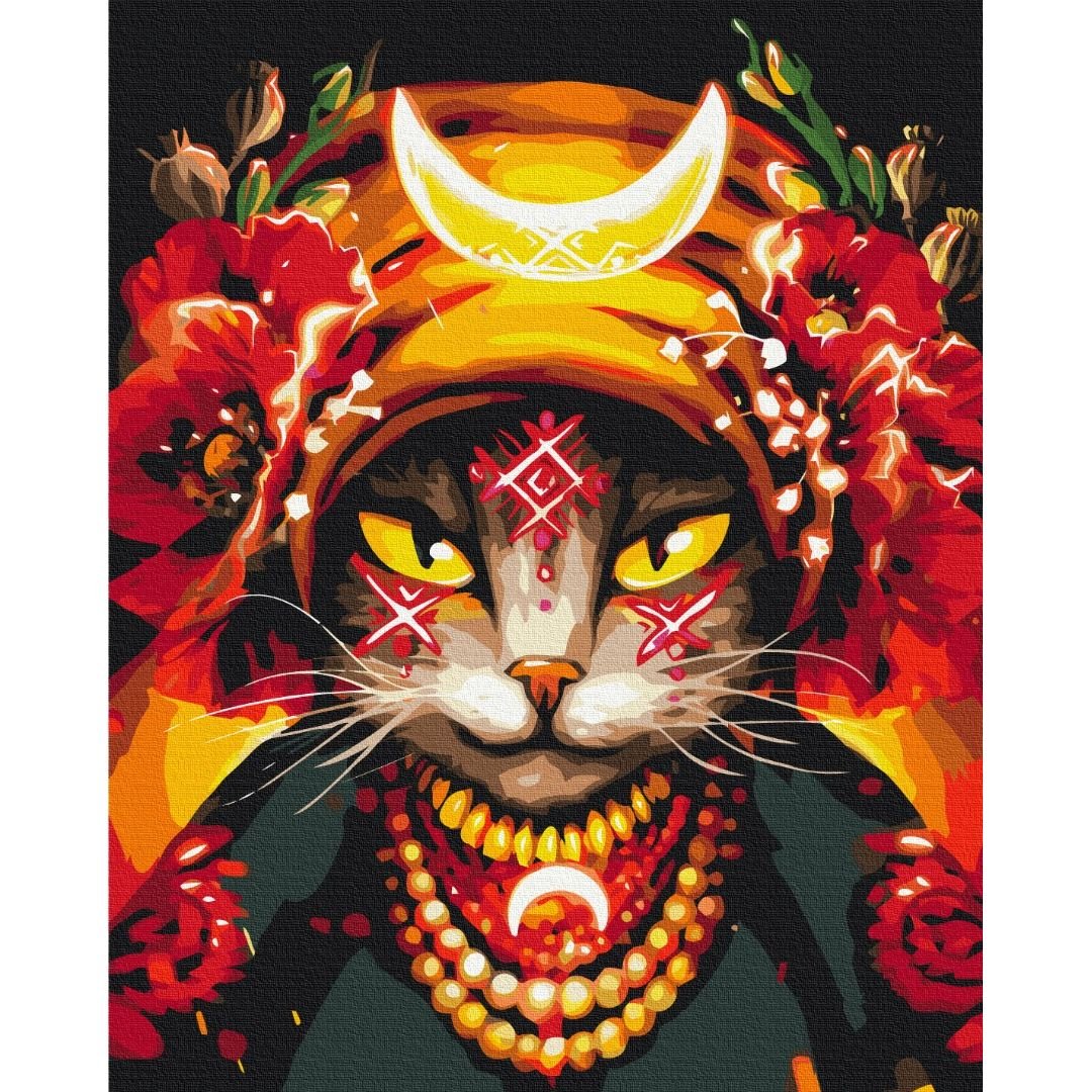 Картина по номерам Кошка Мольфарка Марианна Пащук Brushme 40x50 см разноцветная 000221381 - фото 1