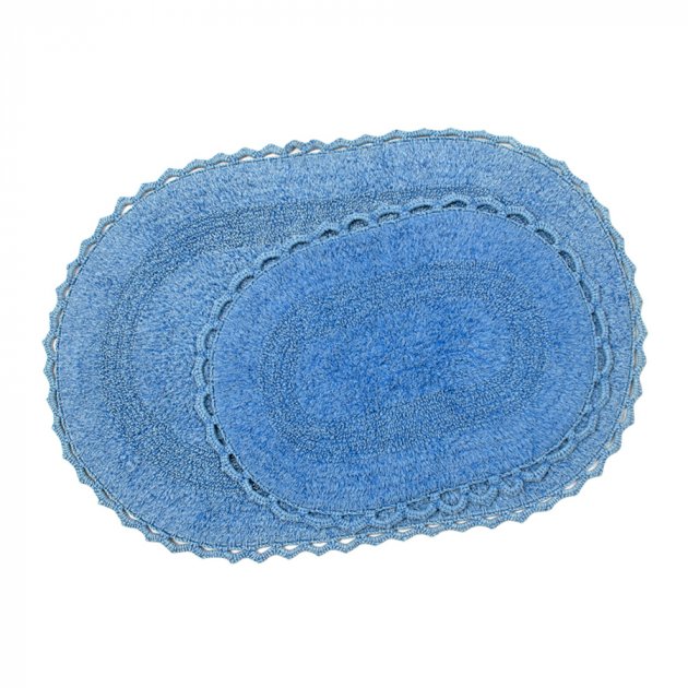 Набор ковриков Irya Vermont lacivert, 90х60 см и 60х40 см, синий (svt-2000022237901) - фото 1