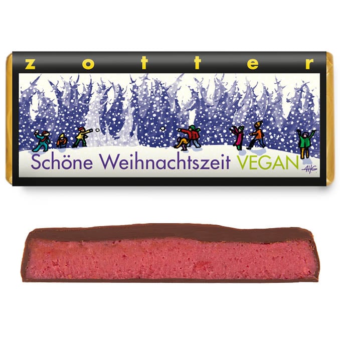 Шоколад черный Zotter A Wonderful Christmas Time органический 70 г - фото 3