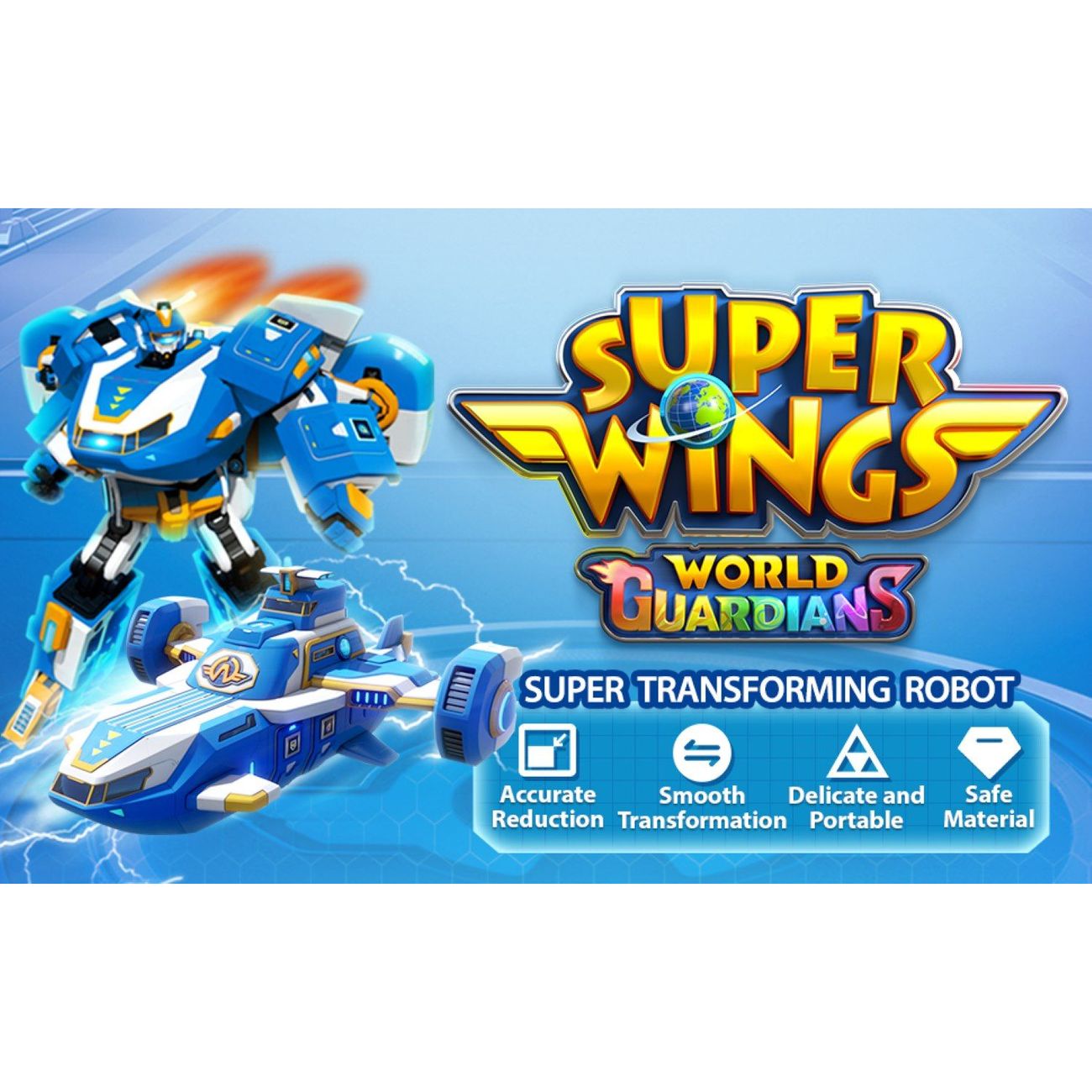 Ігрова фігурка-трансформер Super Wings Міні Повітряна База Робот (EU760288) - фото 7