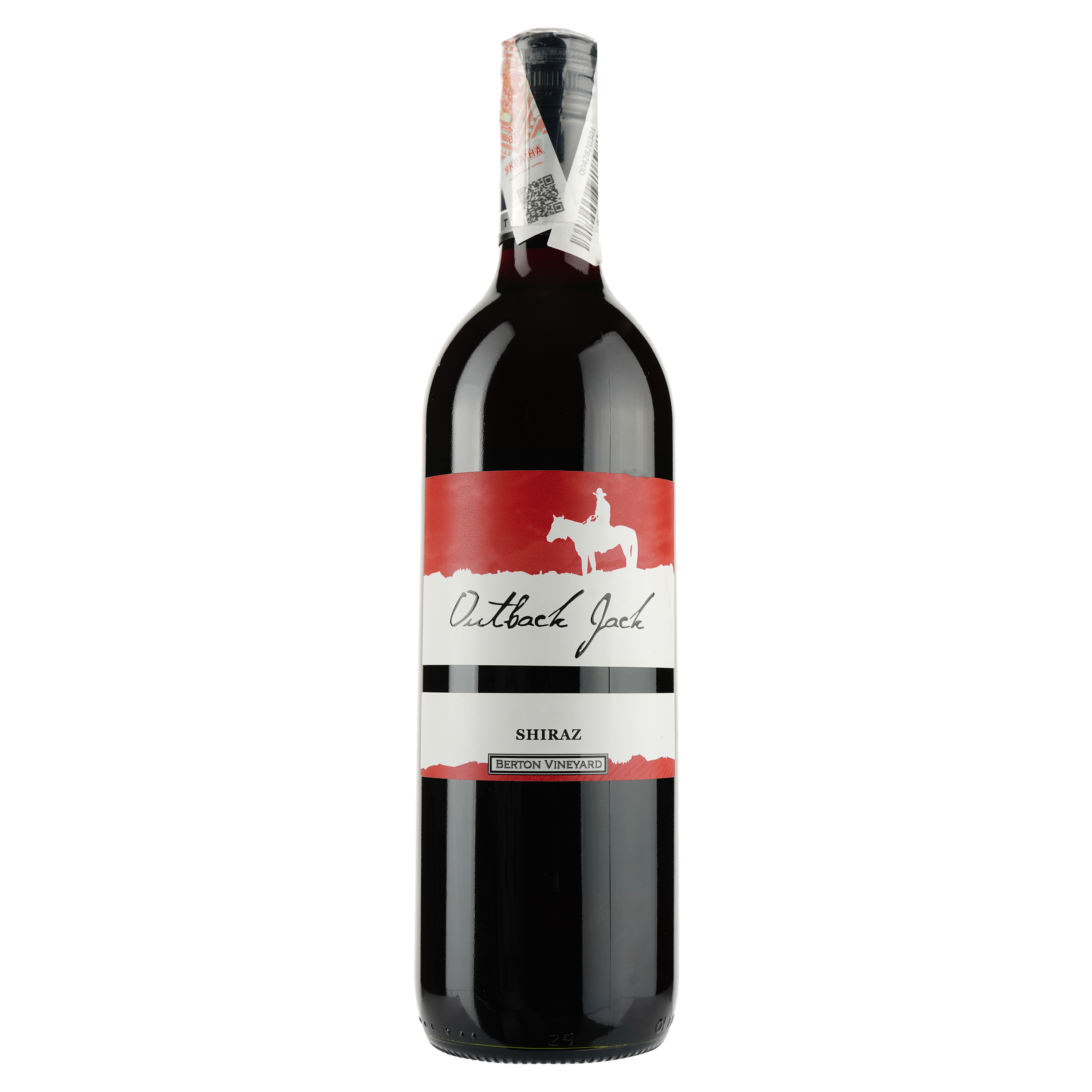 Вино Outback Jack Shiraz, червоне, сухе, 14,5%, 0,75 л - фото 1