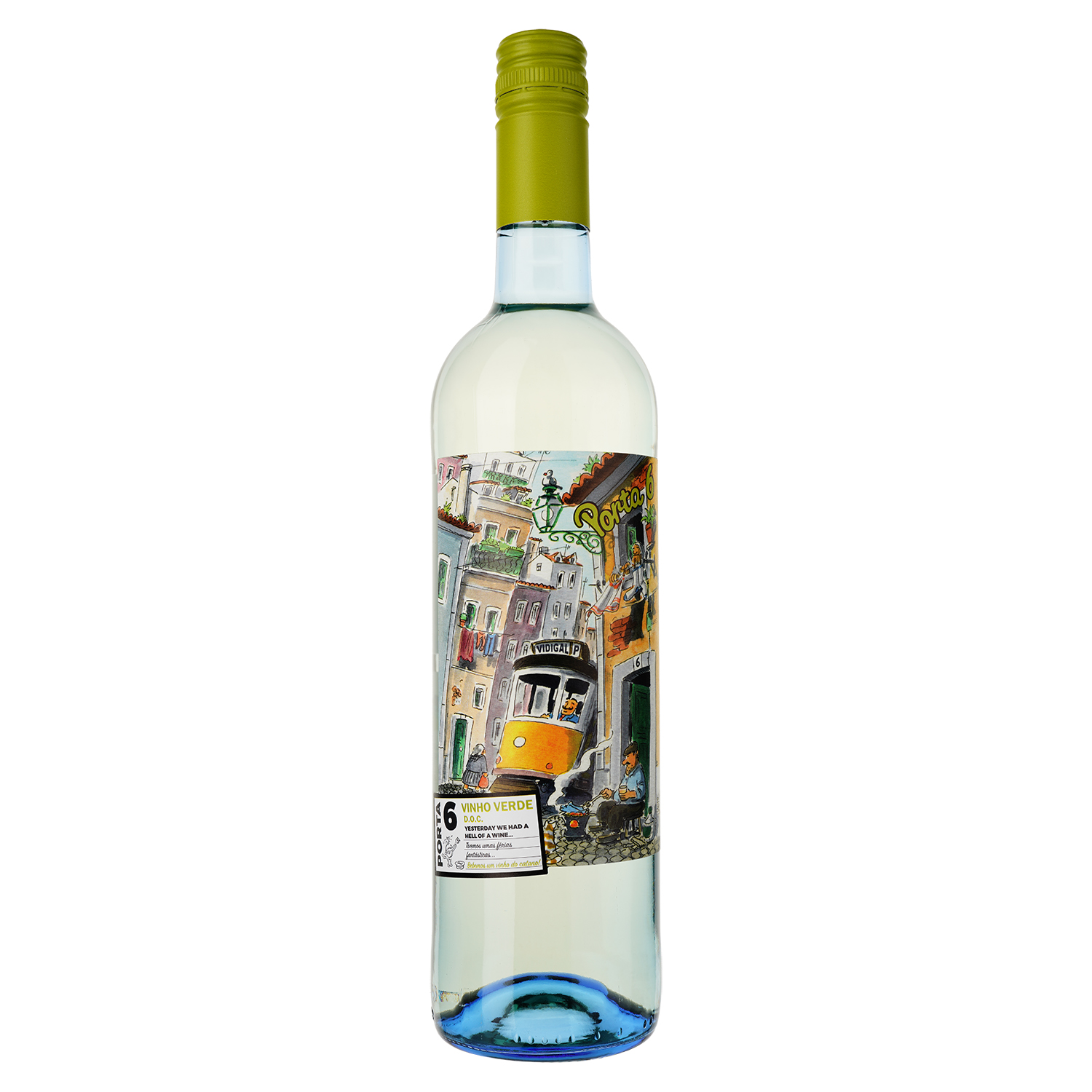Вино Vidigal Wines Porta 6 Vinho Verde, бiле, сухе, 9,5%, 0,75 л (790906) - фото 1