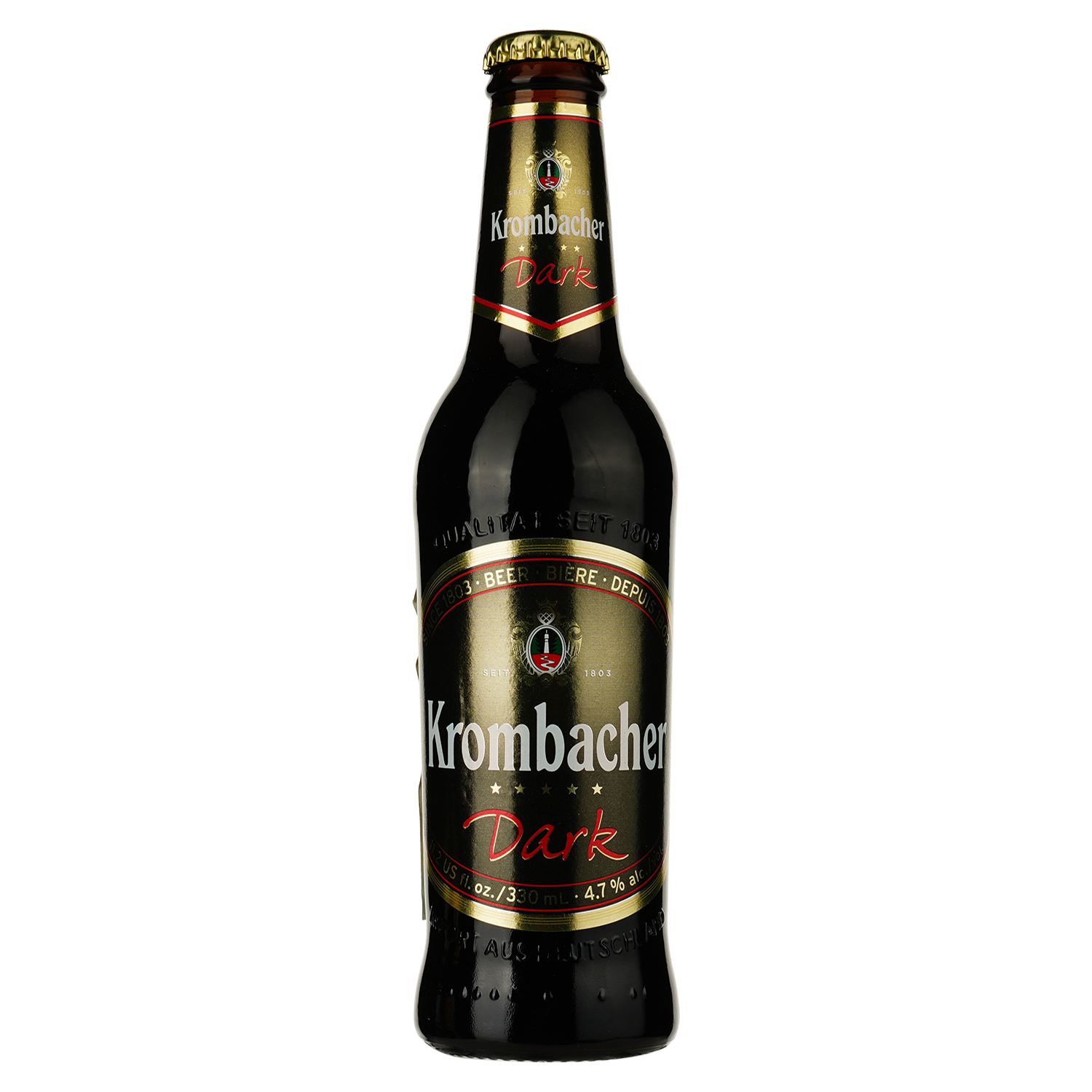 Набір пива Krombacher (Pils 2 шт. х 0.33 л, Weizen 1 шт. х 0.33 л, Dark 1 шт. х 0.33 л) + келих - фото 2