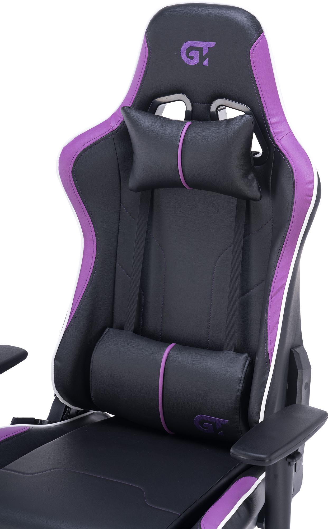 Геймерське крісло GT Racer чорне з фіолетовим (X-2528 Black/Purple) - фото 9