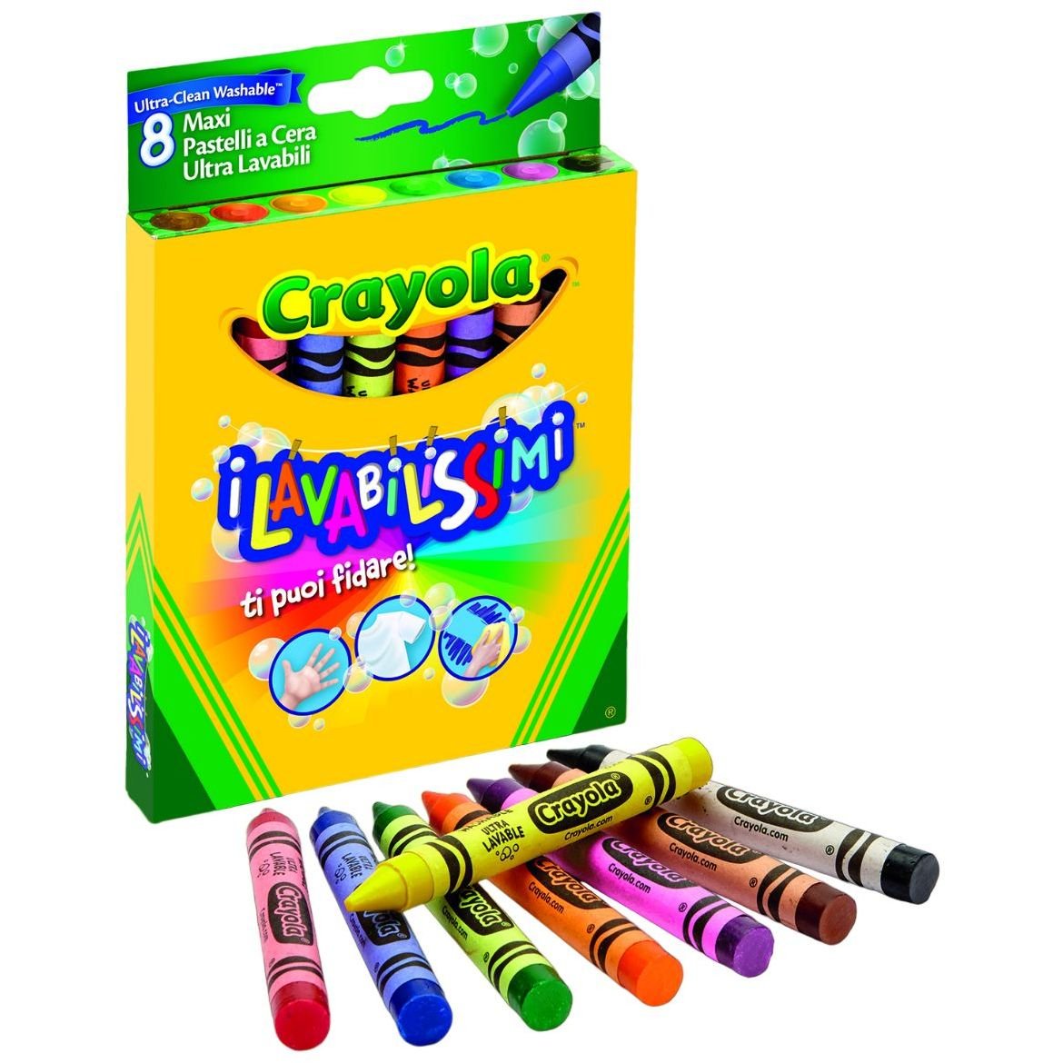 Воскова крейда Crayola велика 8 шт. (52-3282) - фото 1