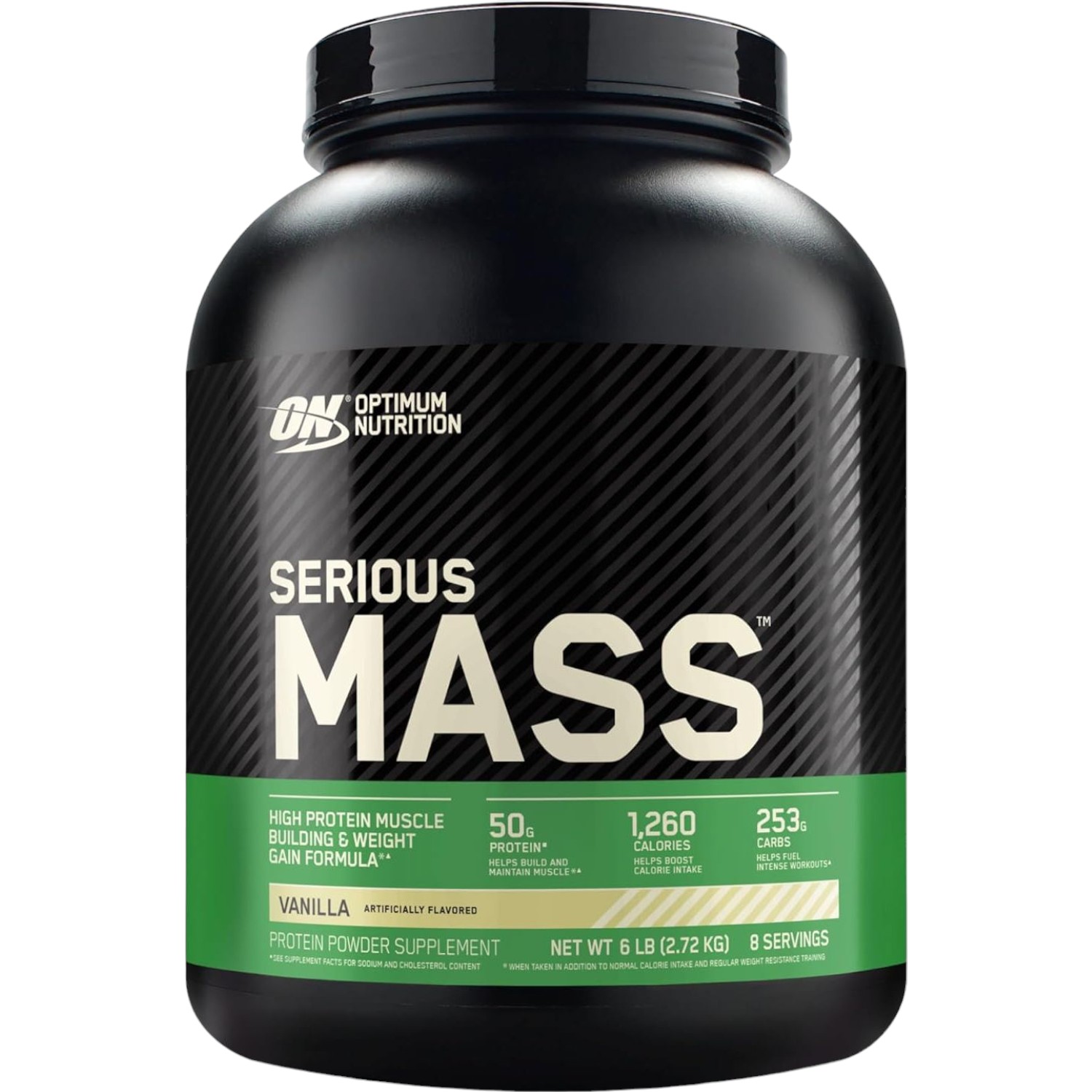 Гейнер Optimum Nutrition Serious Mass Vanilla 2.722 кг - фото 1