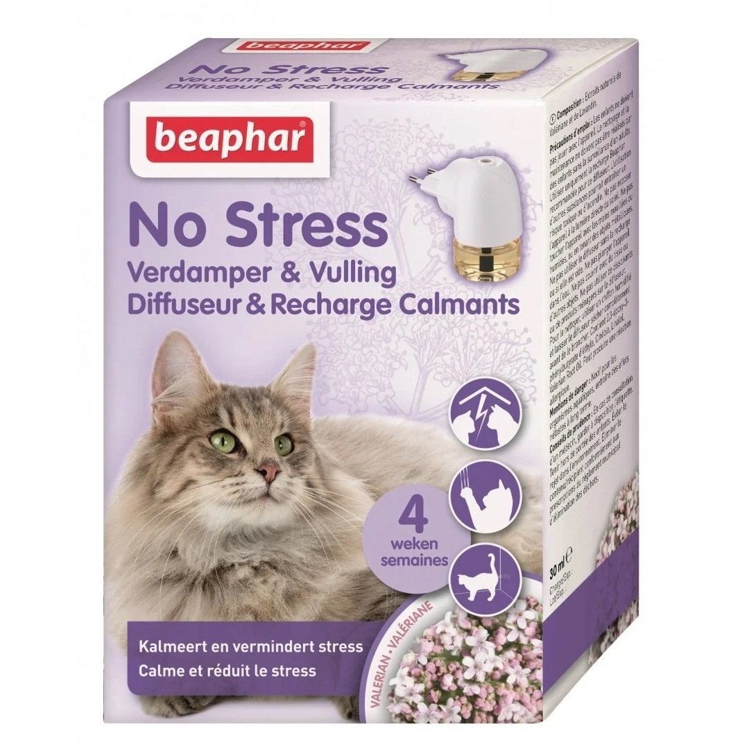 Комплект-дифузор Beaphar No Stress від стресу для котів, 30 мл - фото 1