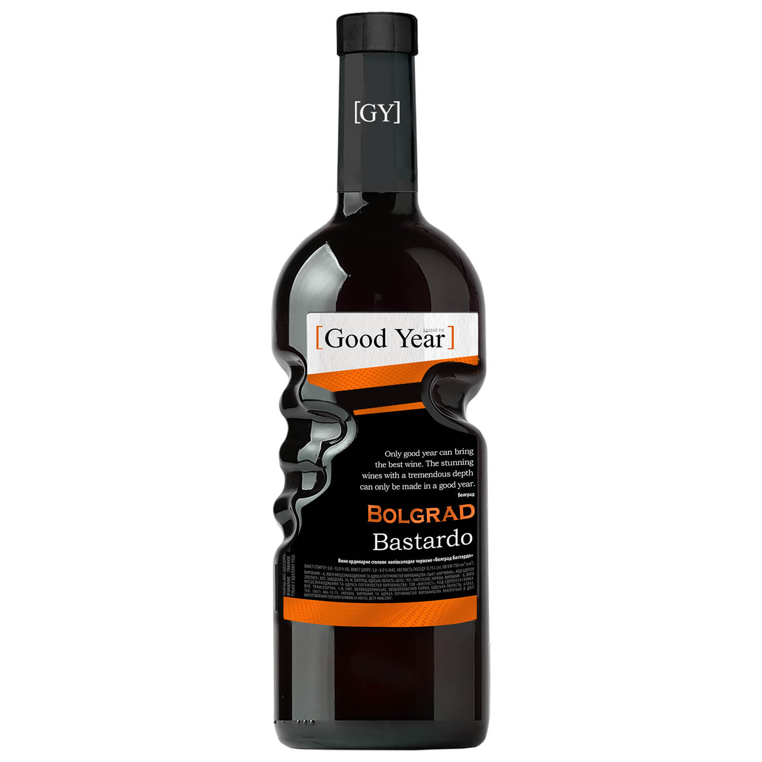 Вино Bolgrad Bastardo, красное, полусладкое, 0.75 л - фото 1
