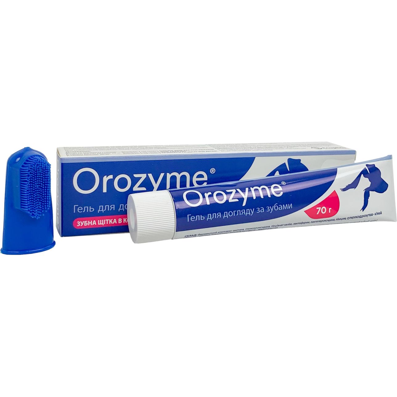 Гель для собак і котів Orozyme для боротьби з проблемами зубів та ясен 70 г - фото 1