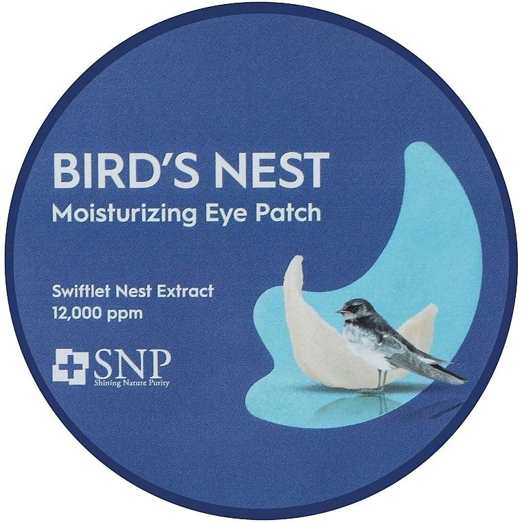 Патчи под глаза SNP Bird's Nest Motisturizing Eye Patch с ласточкиным гнездом 60 шт. - фото 1