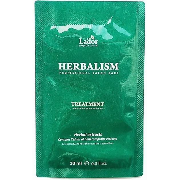 Маска для волосся La'dor Herbalism Treatment Pouch з амінокислотами 10 мл - фото 1