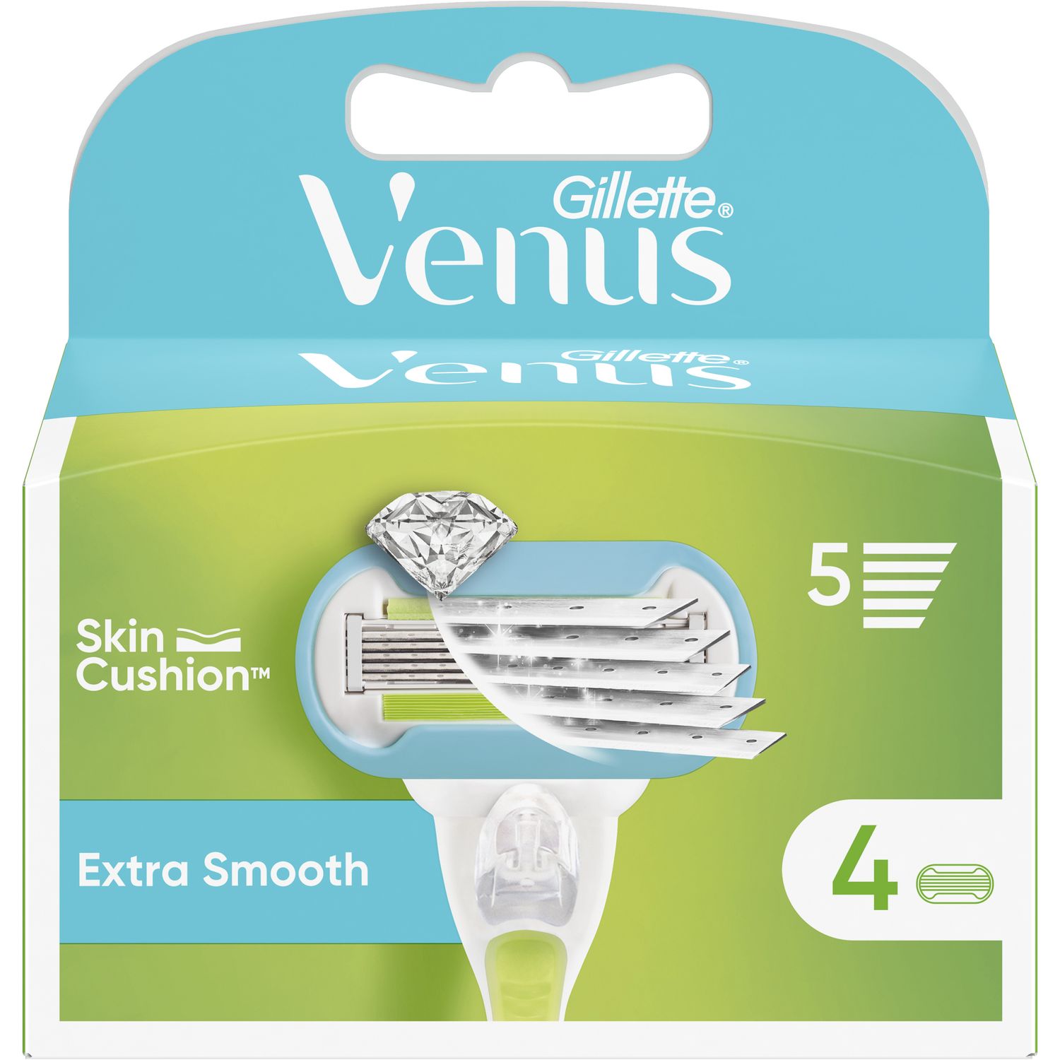Змінні картриджі для гоління Gillette Venus Embrace, 4 шт. - фото 1