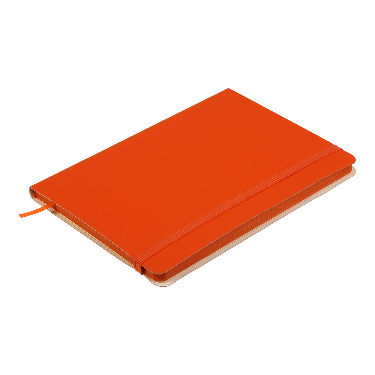 Блокнот діловий Buromax Logo2U Touch Me А5 96 арк. в клітинку обкладинка штучна шкіра помаранчевий (BM.295102-11) - фото 3