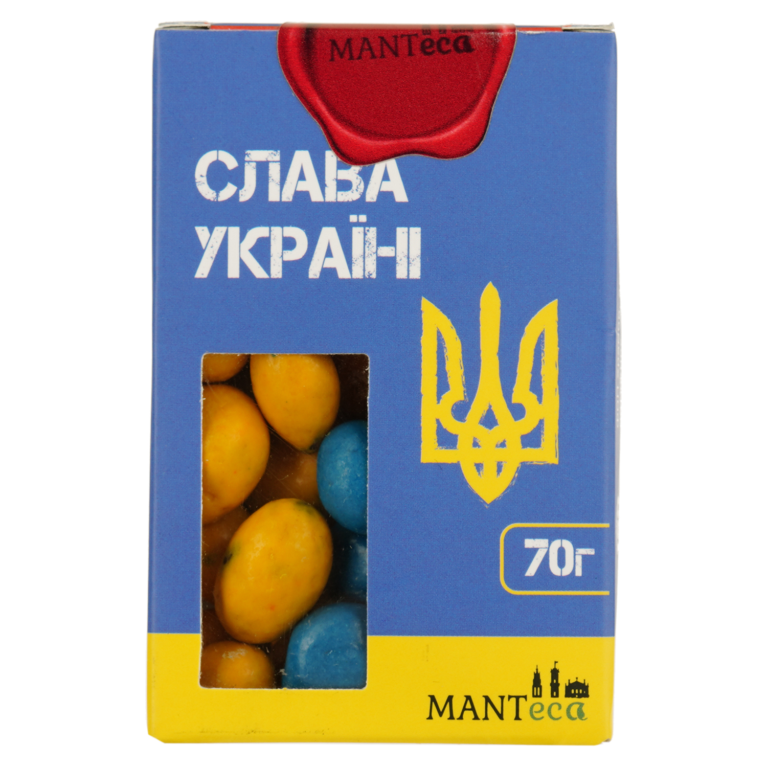 Драже Manteca Слава Украине сухофрукты в шоколаде 70 г - фото 1