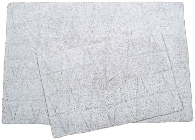 Набор ковриков Irya Kinsey silver, 90х60 см и 60х40 см, светло-серый (2000022200455) - фото 1
