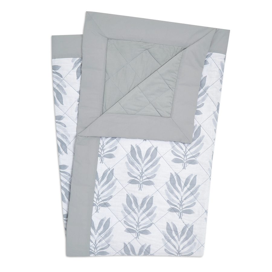 Одеяло стеганое Aden + Anais Collection-zenith, хлопок, 153х180 см, серый (AWLL10001) - фото 3