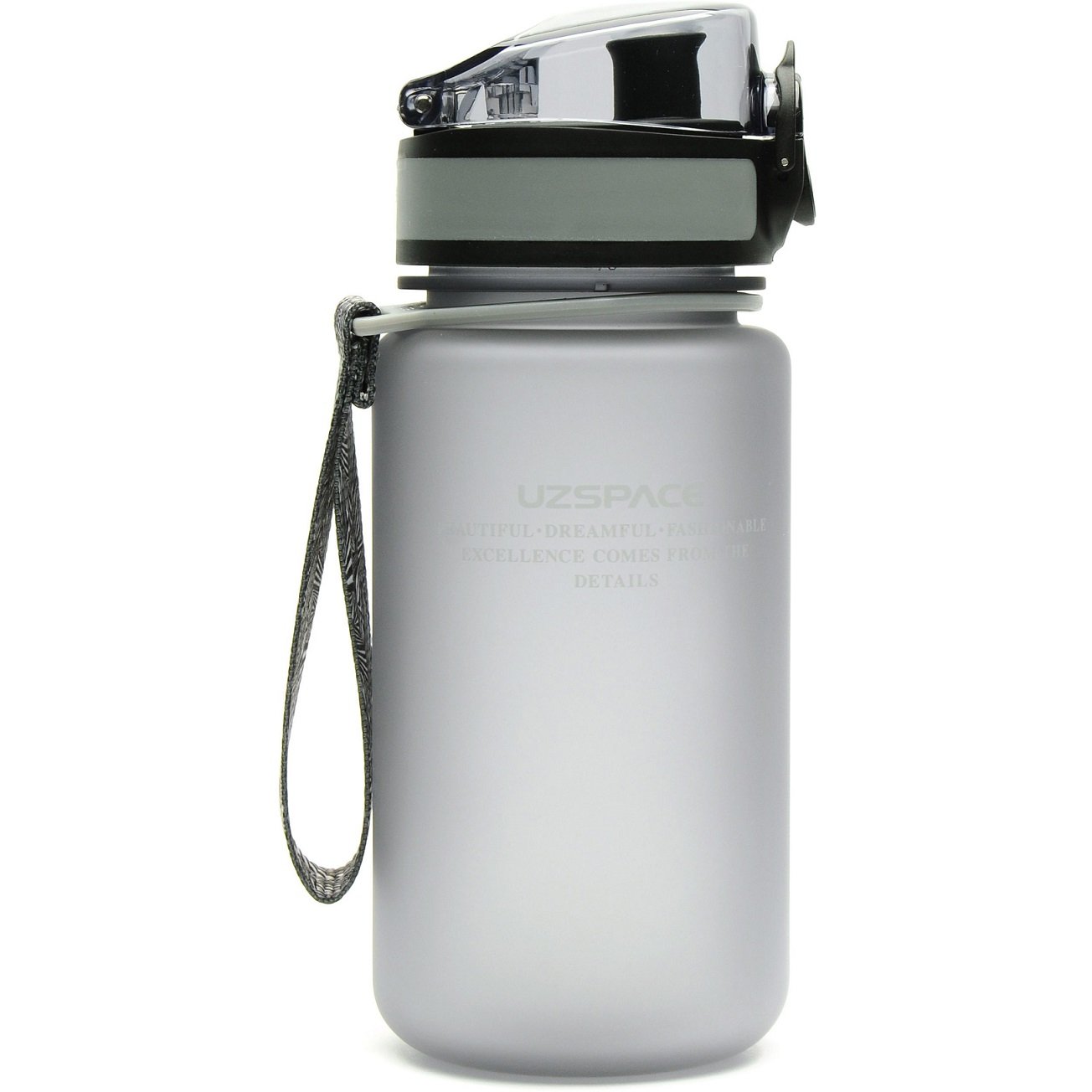 Бутылка для воды UZspace Colorful Frosted, 350 мл, серый (3034) - фото 1