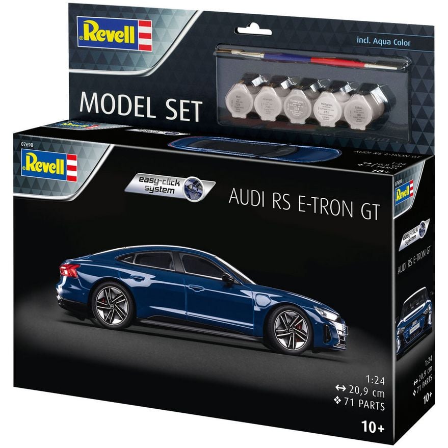 Збірна модель Revell Набір Автомобіль Audi e-tron GT, рівень 2, масштаб 1:24, 71 деталь (RVL-67698) - фото 1