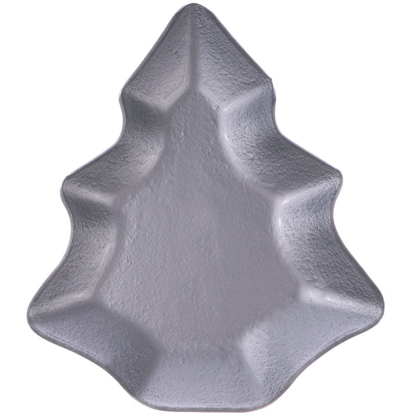 Тарілка Offtop Ялинка, сріблястий (854979) - фото 1