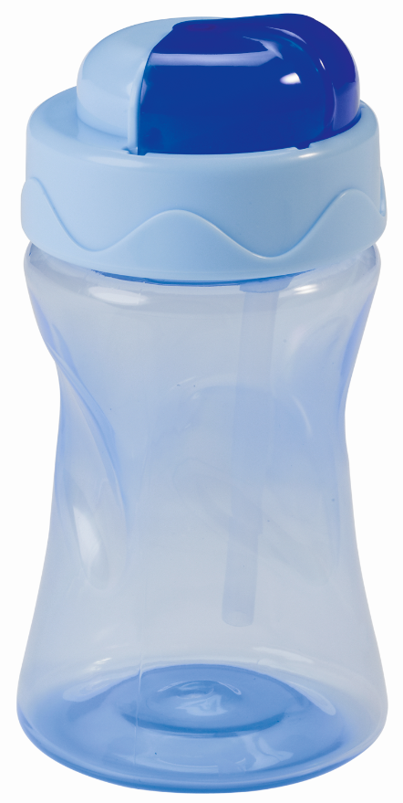 Чашка-непроливайка с трубочкой Baby-Nova, 300 мл, голубой (3966042) - фото 1