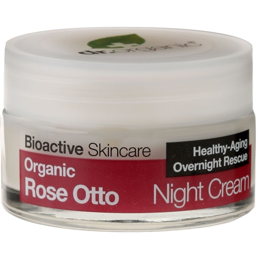 Крем для обличчя нічний Роза Dr. Organic Rose Night Cream 50 мл - фото 1