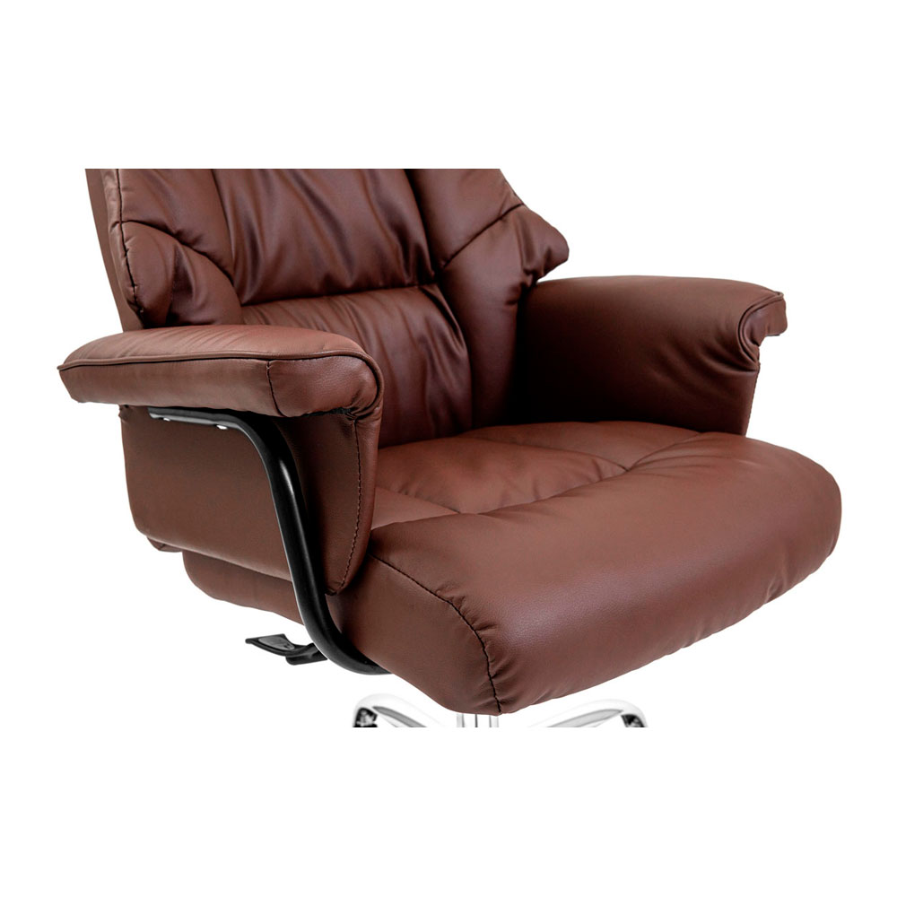 Кресло офисное Richman Конгрес Хром M-2 Широкий Anyfix Wide коричневый (RCM-1054) - фото 8