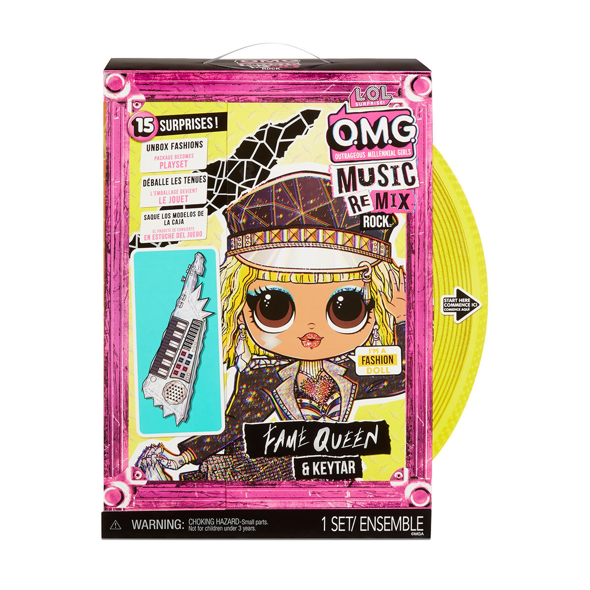 Ігровий набір лялькою L.O.L. Surprise O.M.G. Remix Rock Королева Сцени, з аксесуарами (577607) - фото 4