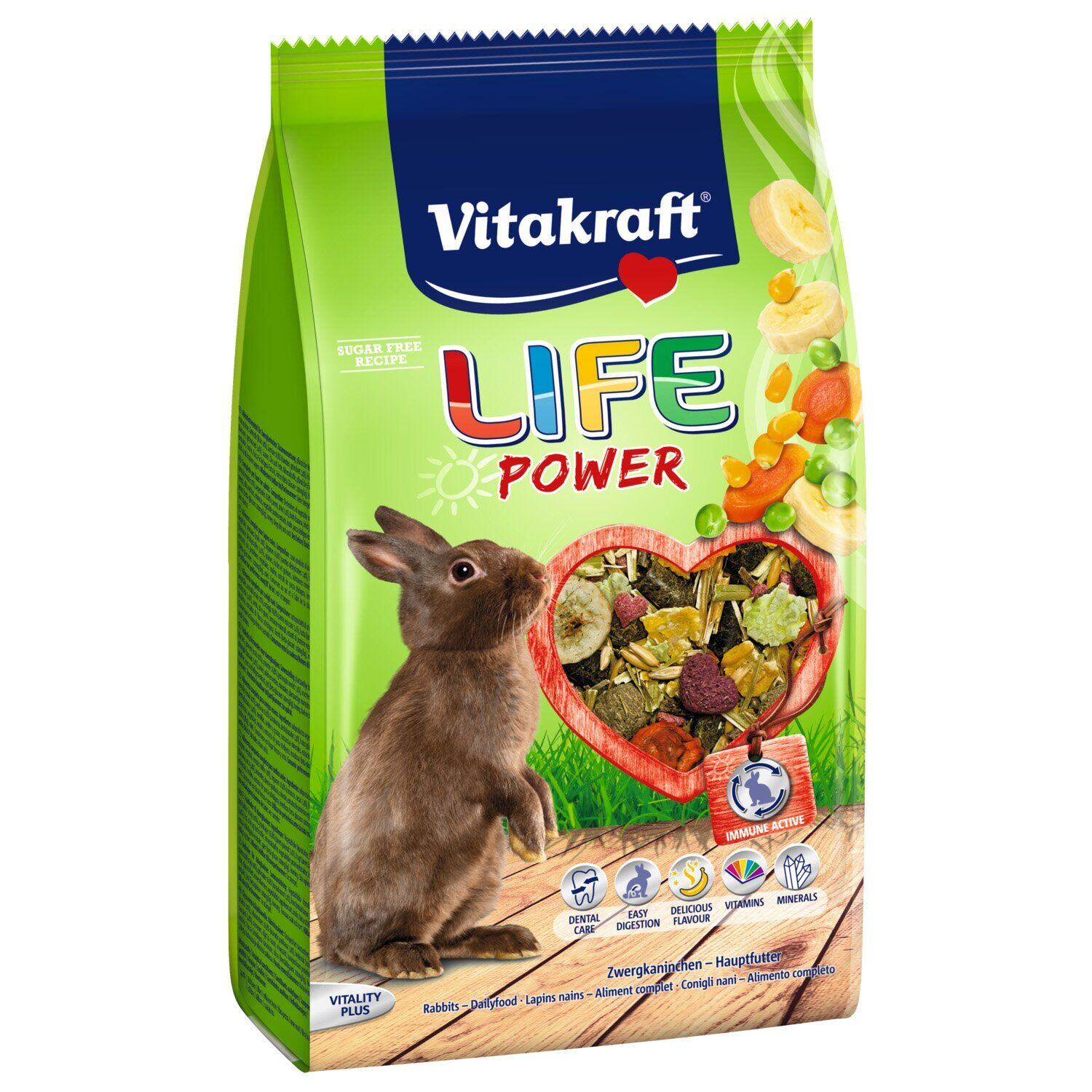 Корм для кроликів Vitakraft Life Power, 600 г (25119) - фото 1