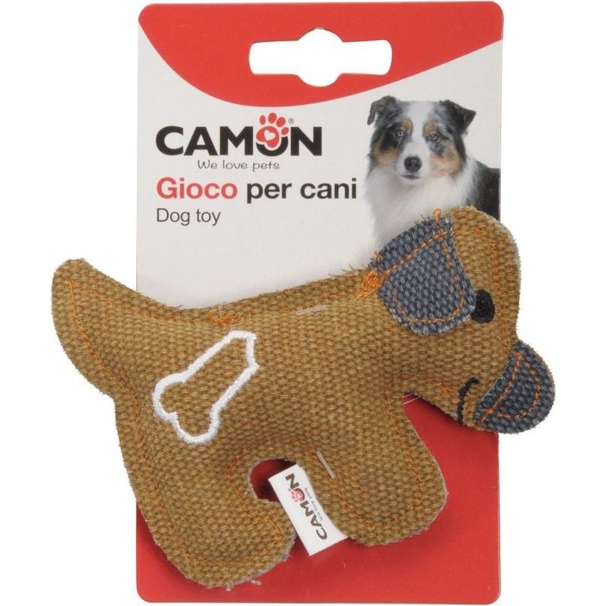Іграшка для собак Camon Милий песик, текстиль, 11 см, в асортименті - фото 2
