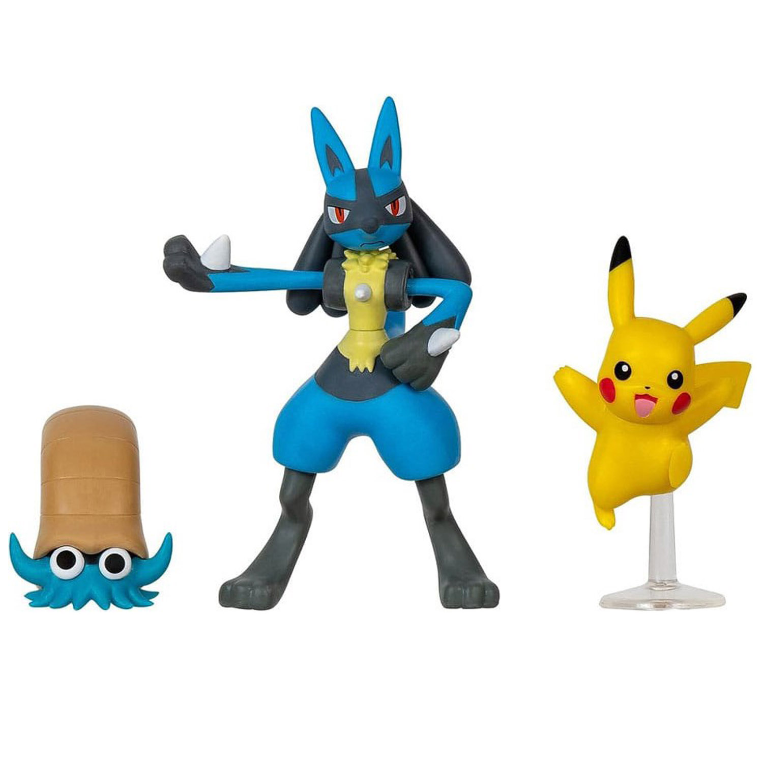 Набор игровых фигурок Pokemon W17 Battle figure Omanyte + Lucario + Pikachu (PKW3054) - фото 1