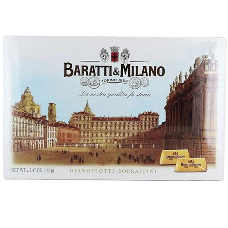 Цукерки Baratti & Milano Gianduiotti Sopraffini шоколадні 155 г - фото 1