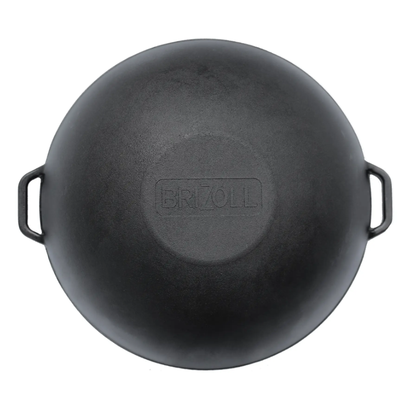 Сковорода Brizoll Wok чавунна з кришкою-сковородою, 36 см (W36-2) - фото 4