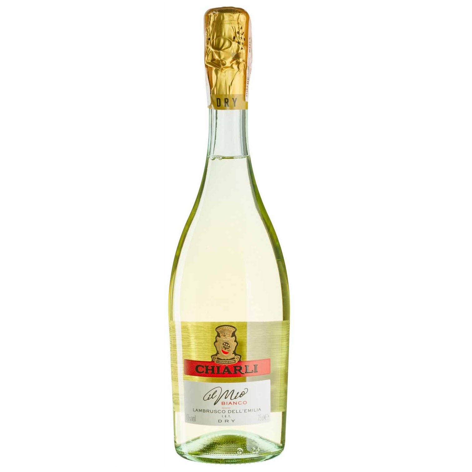 Вино игристое Chiarli Lambrusco dell' Emilia Bianco Dry, белое, сухое, 10%, 0,75 л (20883) - фото 1