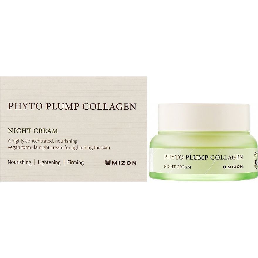 Ночной крем для лица Mizon Phyto Plump Collagen Night Cream с фитоколлагеном, 50 мл - фото 2