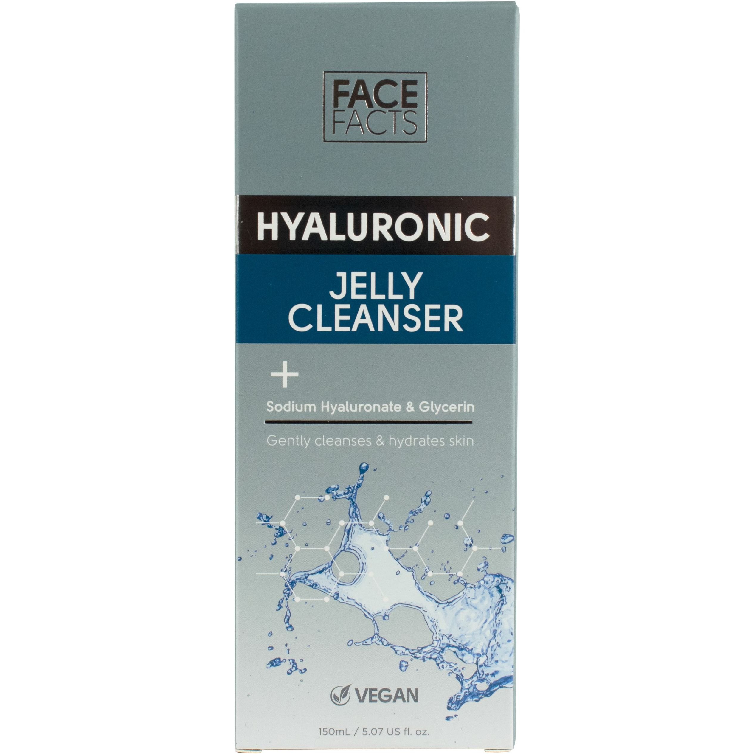 Желе для очищения кожи лица Face Facts Hyaluronic Jelly Cleanser с гиалуроновой кислотой 150 мл - фото 1
