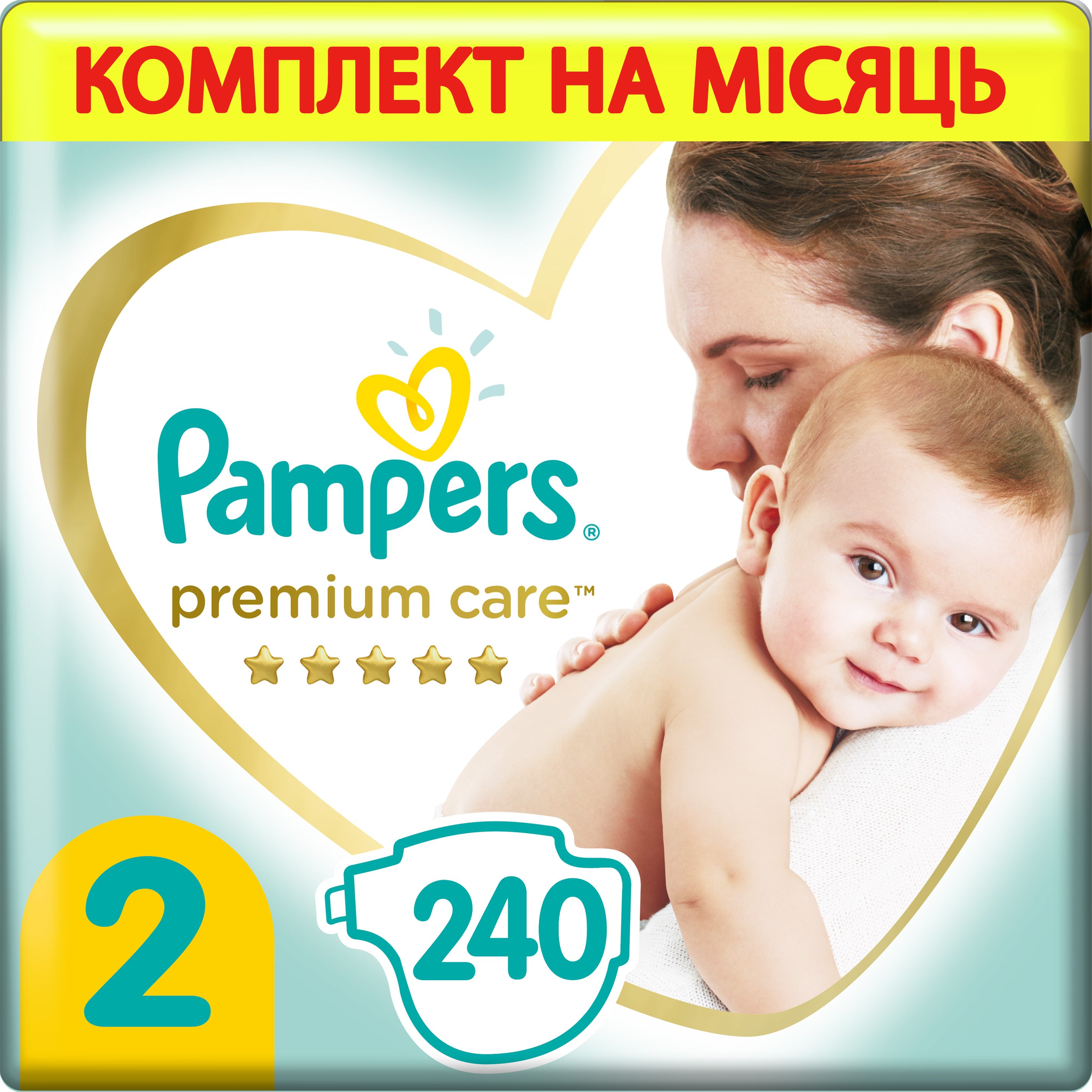 Підгузки Pampers Premium Care 2 (4-8 кг), 240 шт. - фото 1