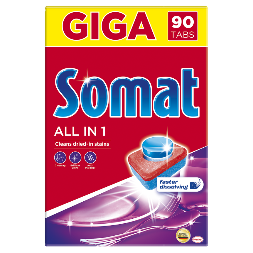 Таблетки для посудомоечных машин Somat All in 1, 90 шт. (882691) - фото 1