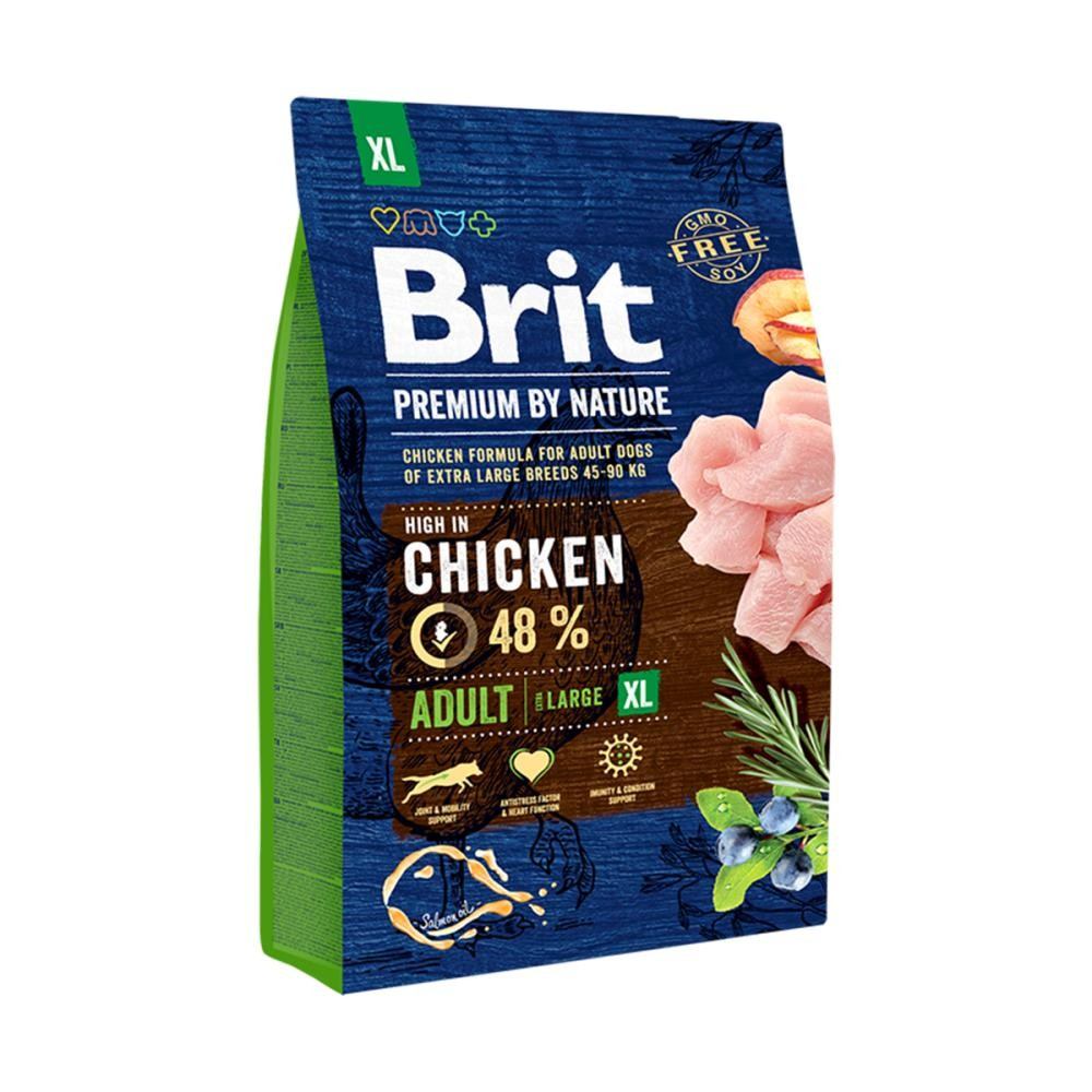 Сухой корм для собак гигантских пород Brit Premium Dog Adult XL, с курицей, 3 кг - фото 1