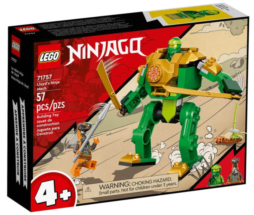 Конструктор LEGO Ninjago Робот-ниндзя Ллойда, 57 деталей (71757) - фото 1