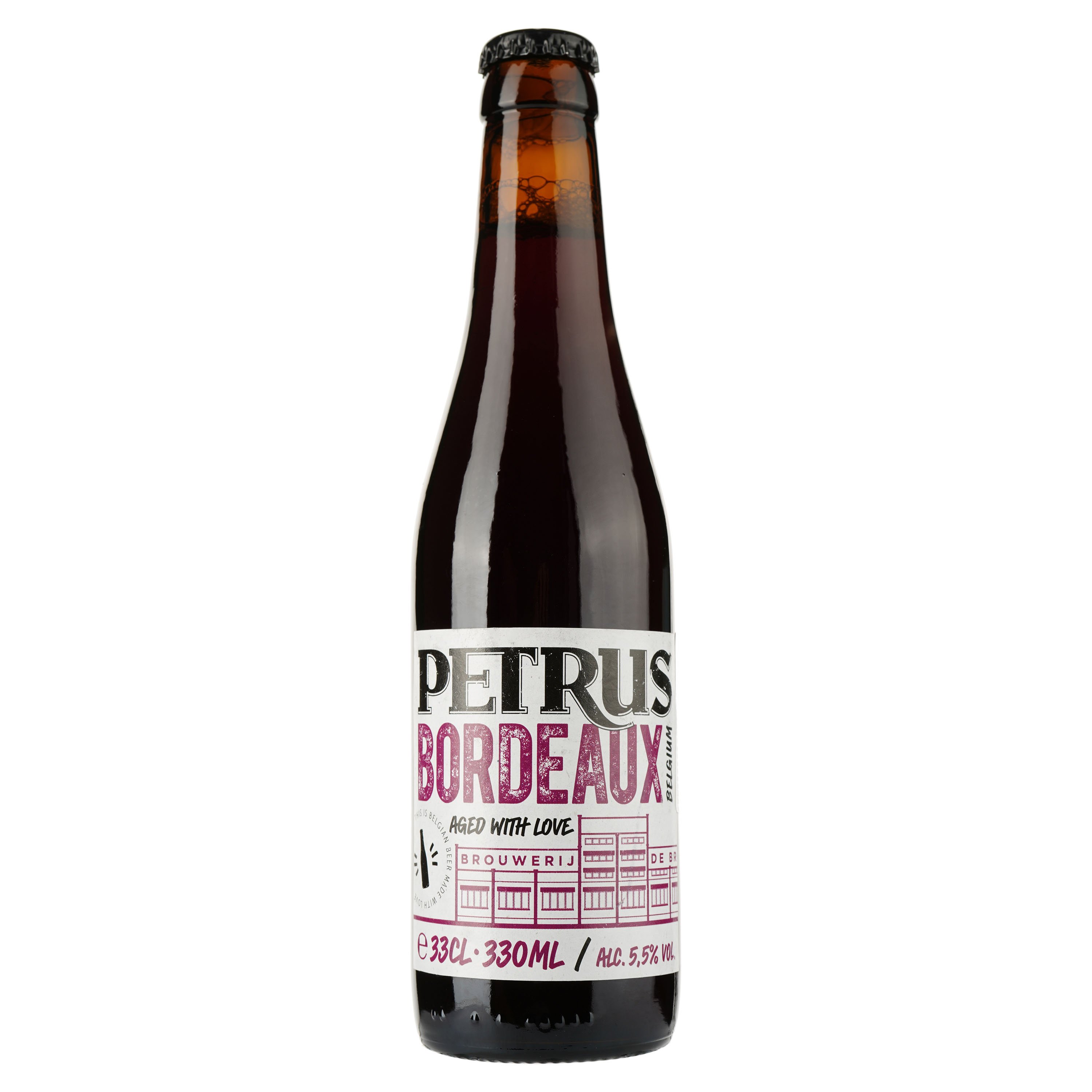 Пиво Petrus Bordeaux, темное, 0,33 л, 5,5% (852360) - фото 1