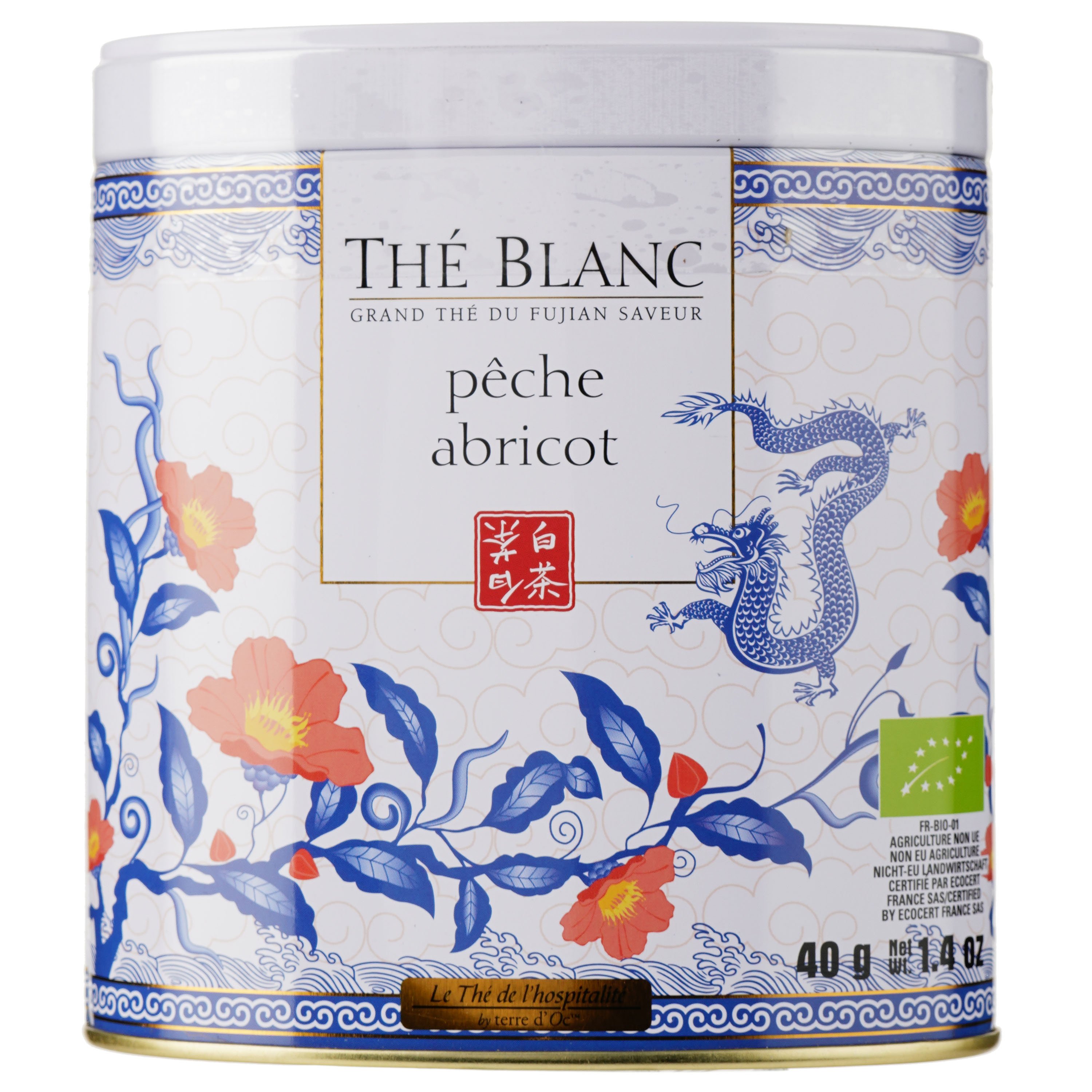 Чай білий Terre d'Oc Peche-Abricot, персик-абрикос, органічний, 40 г (885821) - фото 1