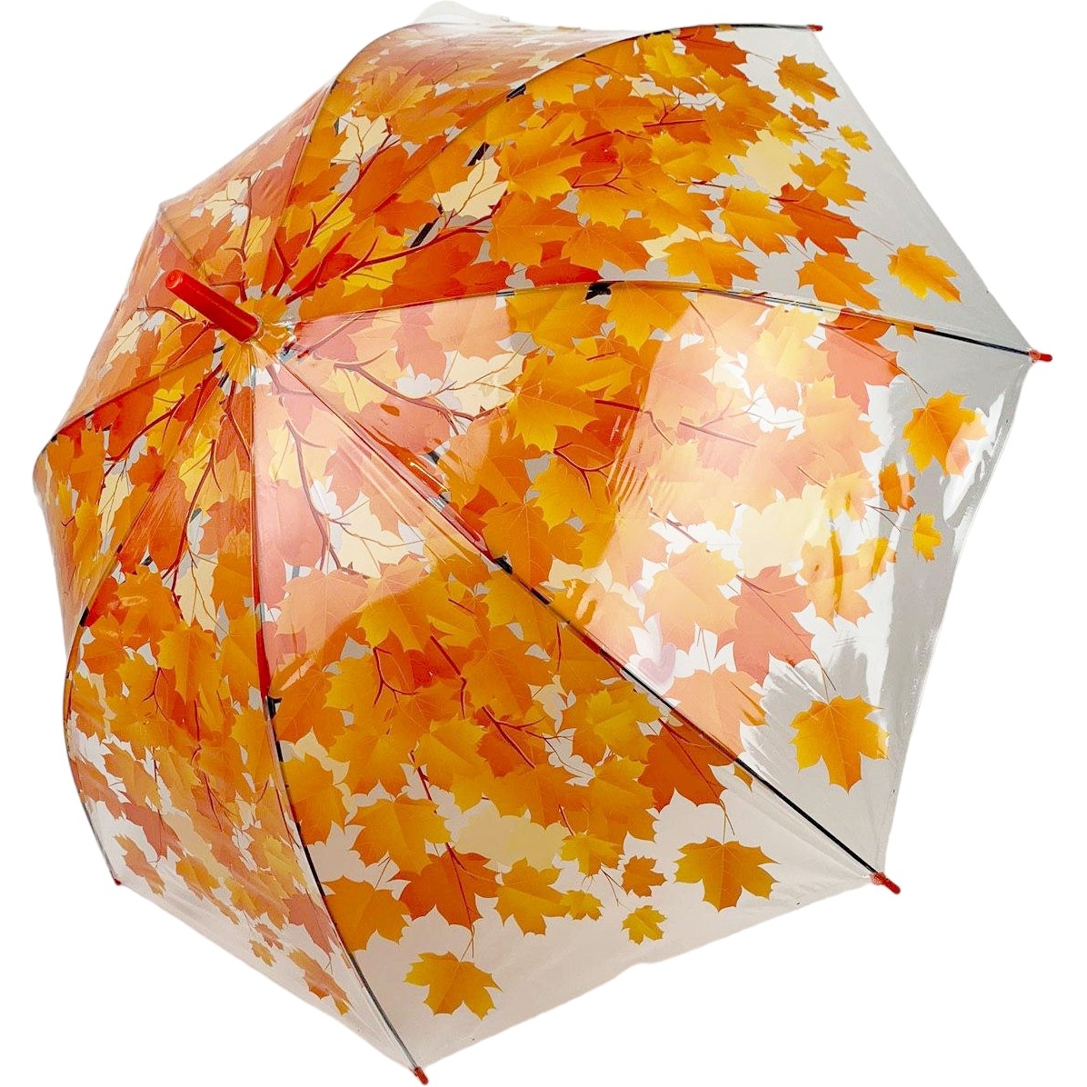 Женский складной зонтик полуавтомат Swifts 97 см прозрачный - фото 1