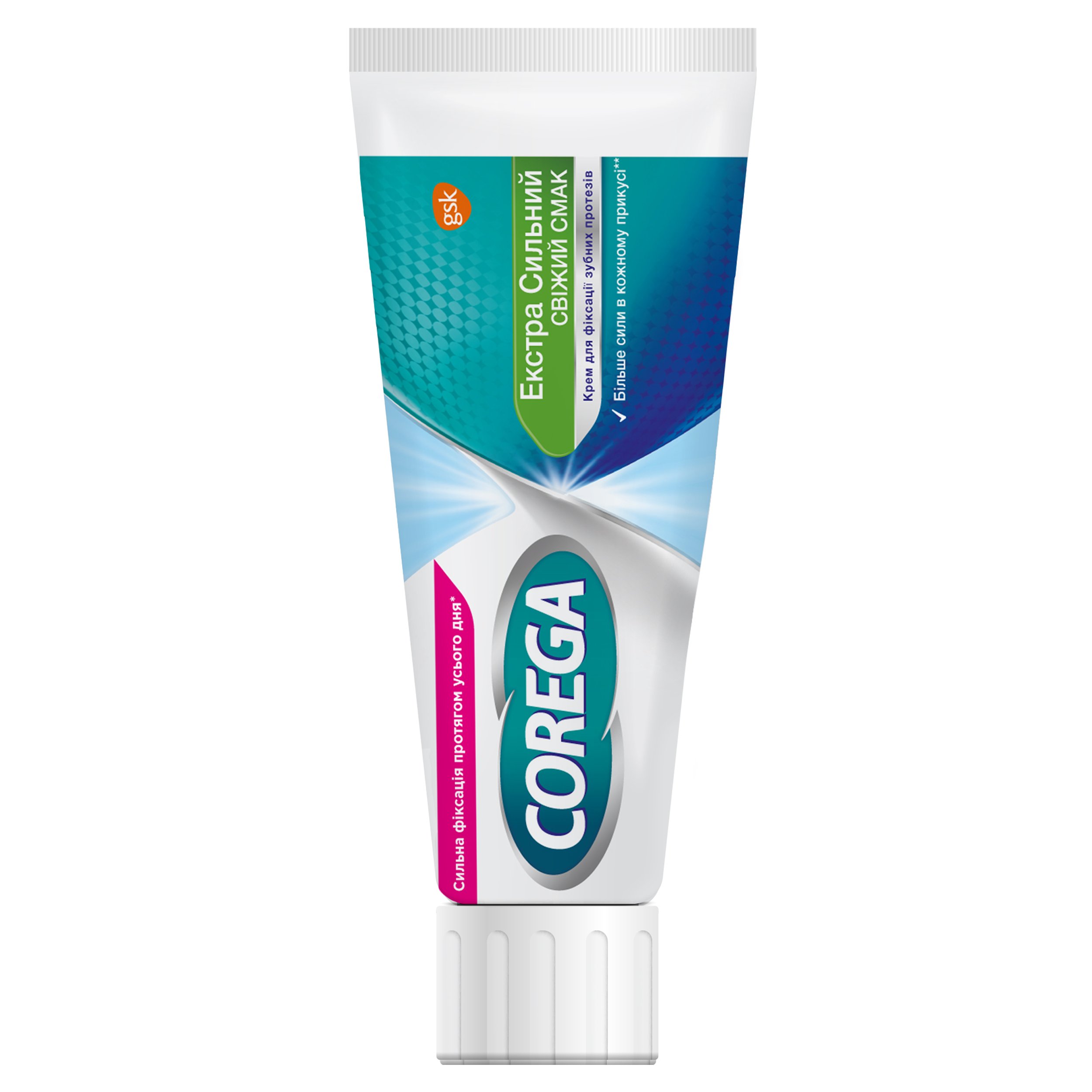Крем для фіксації зубних протезів Corega Освіжаючий смак, 40 мл - фото 4