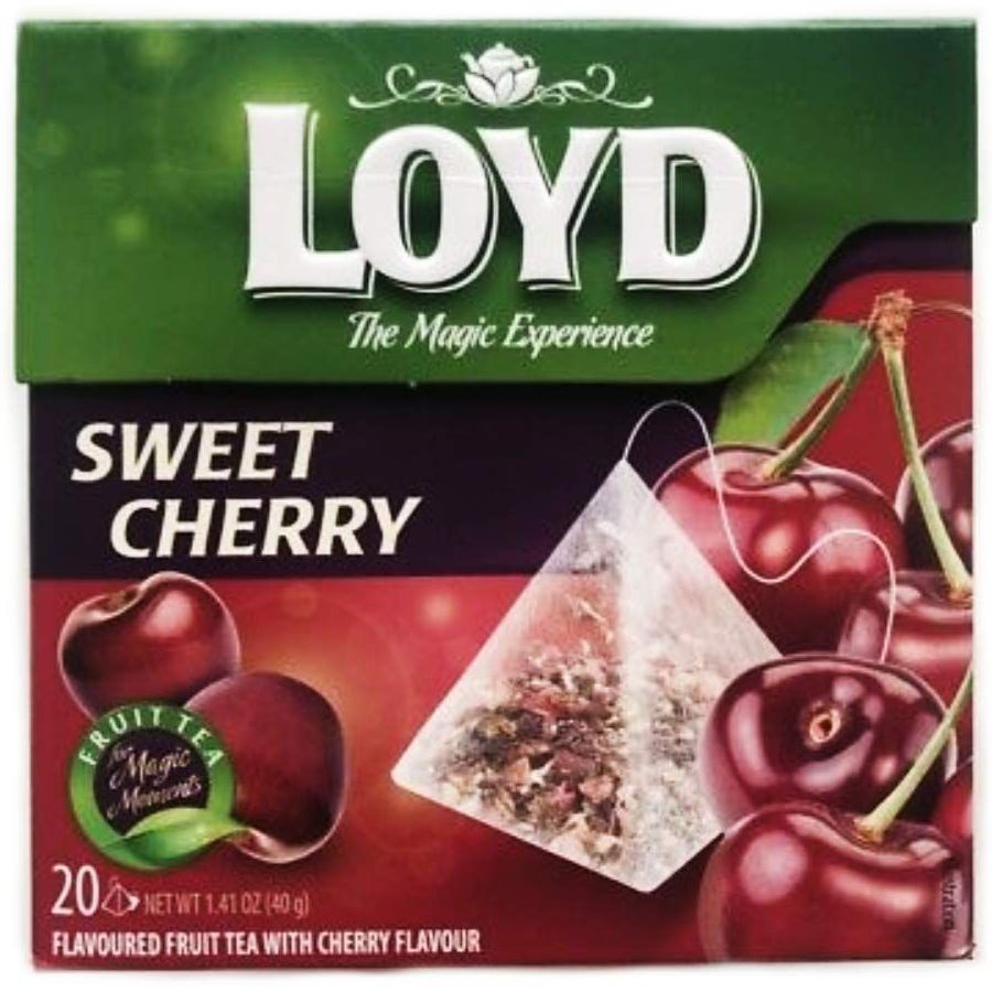 Чай фруктовий Loyd Sweet Cherry, вишня, у пірамідках, 40 г - фото 1