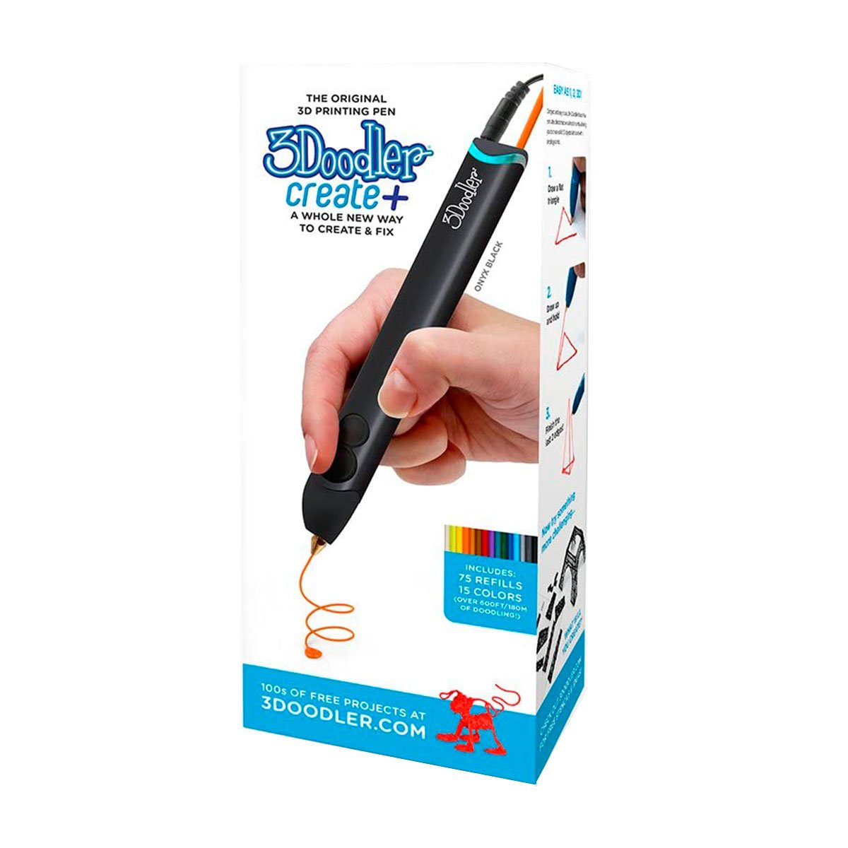 3D-ручка 3Doodler Create Plus, черный (8CPSBKEU3E) - фото 4