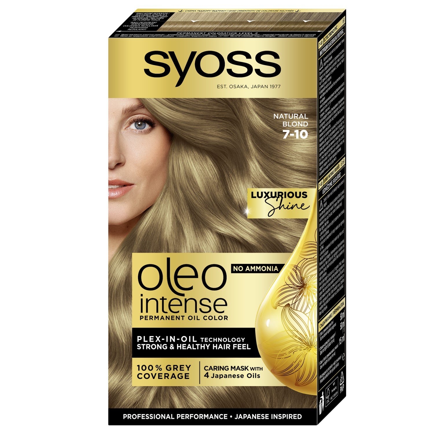 Фарба для волосся без аміаку Syoss відтінок 7-10 (Натуральний світло-русявий) 115 мл - фото 1