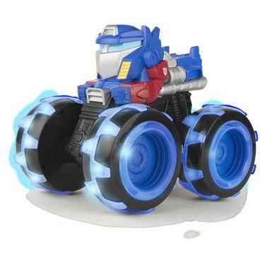 Игрушечная машинка John Deere Kids Monster Treads Оптимус Прайм с большими светящимися колесами (47423) - фото 4