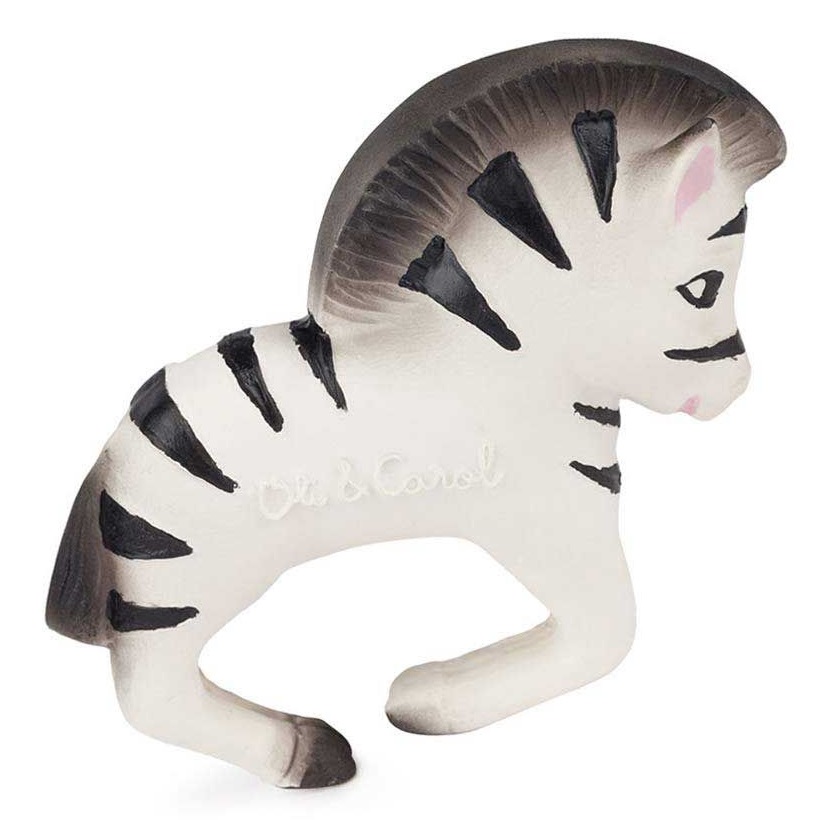 Іграшка-прорізувач Oli&Carol Браслет у вигляді зебри Зої, білий з чорним - фото 1