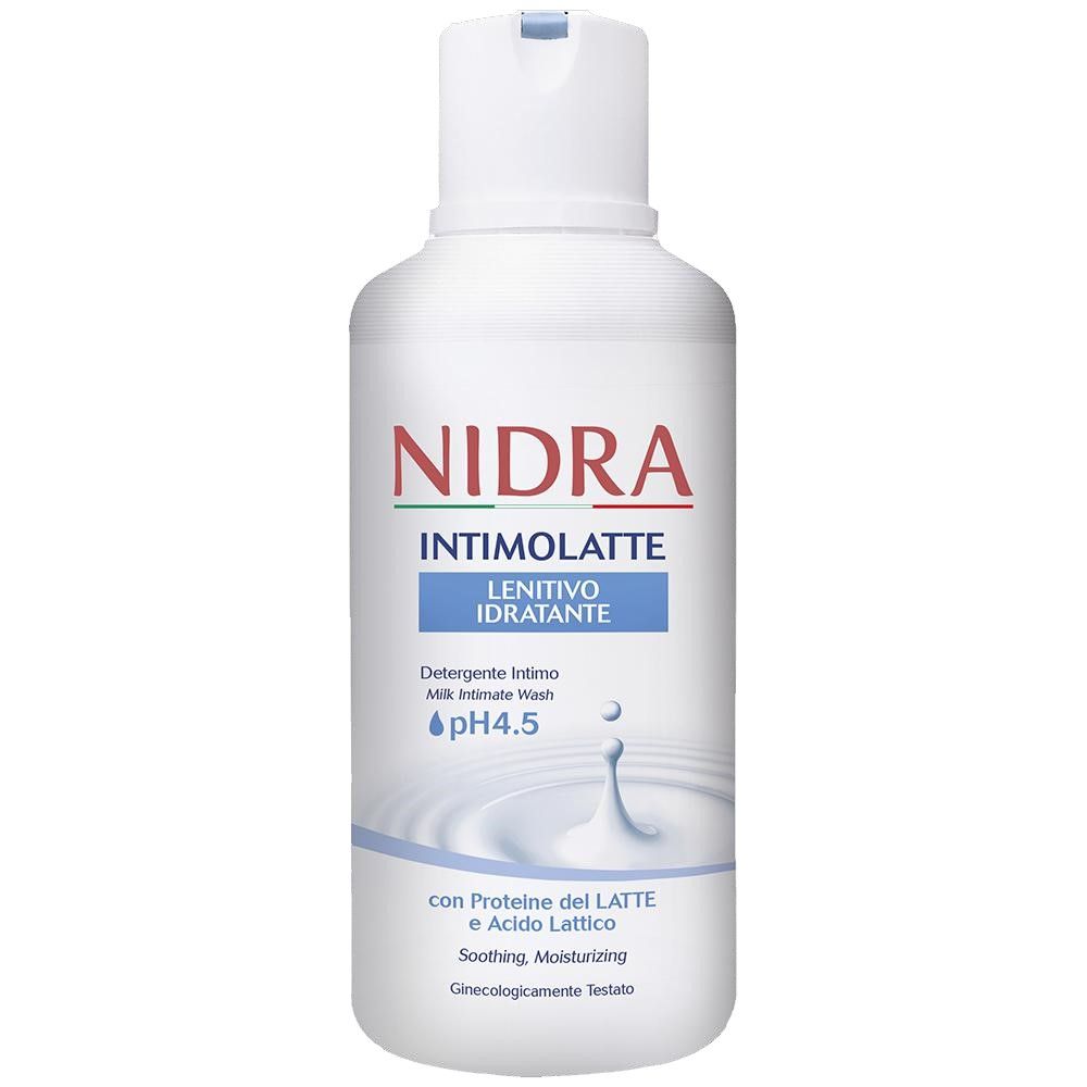 Молочко для интимной гигиены Nidra Intimolatte Lenitivo Idratante с молочными протеинами 500 мл - фото 1